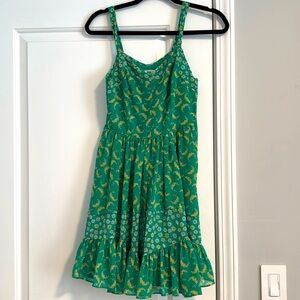 LC Lauren Conrad size 0 green floral tank dress